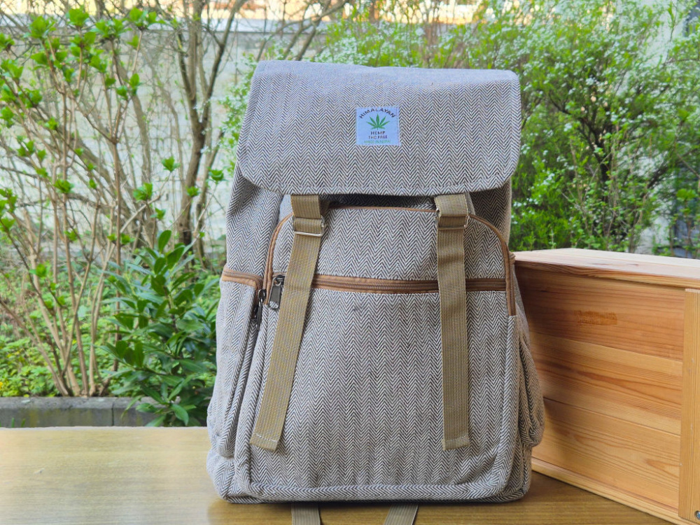 Preview: Hanf Rucksack | Aschbraun